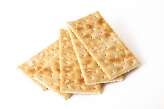original crackers on white background