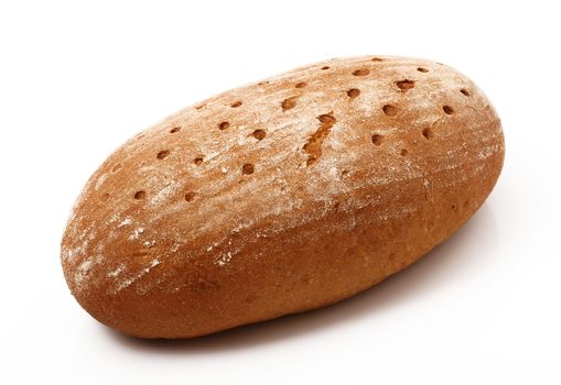 fresh bread on white background