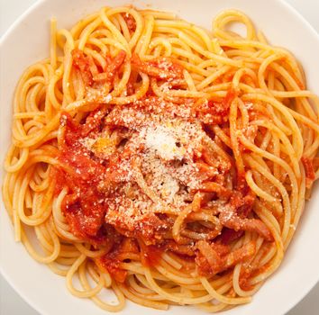 original italian pasta all'amatriciana