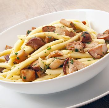 original italian pasta with mushroom