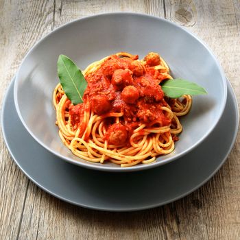 italian spaghetti with meat sauce