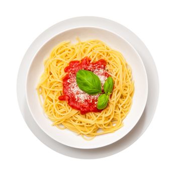 iitalian spaghetti with basil and tomato