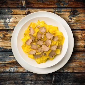 original italian tagliatelle with truffle