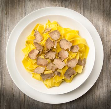 original italian tagliatelle with truffle