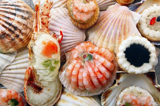 a delicious fresh specialties of shellfish