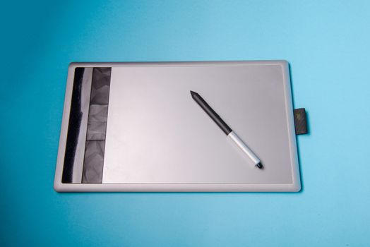 Graphic tablet with pen for illustrators and designers