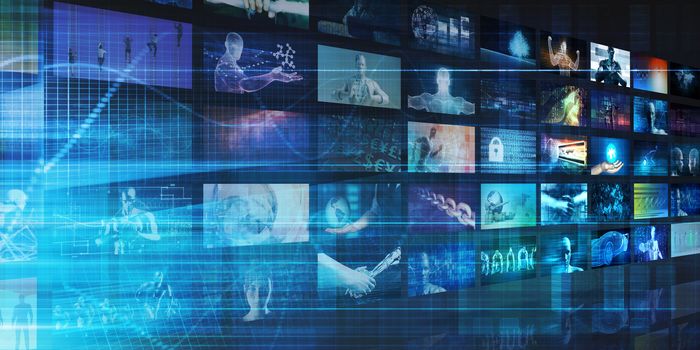 Multimedia Entertainment with Futuristic Video Gallery Art