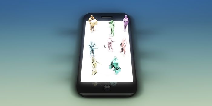 Sharing Economy Industry as a Business Concept Art