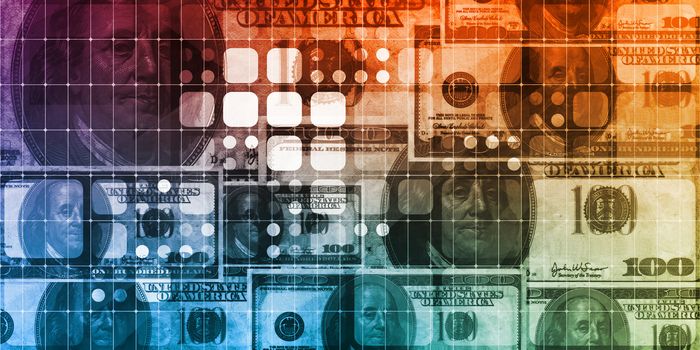 Business Finance USD Abstract Background with US Currency