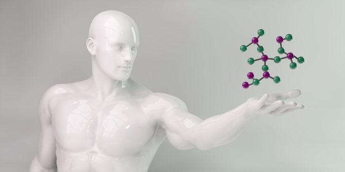 Futuristic Science Background with DNA Sequence Data