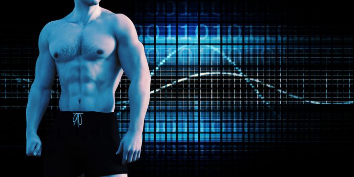 Physical Wellness and Building Muscles as a Health Concept