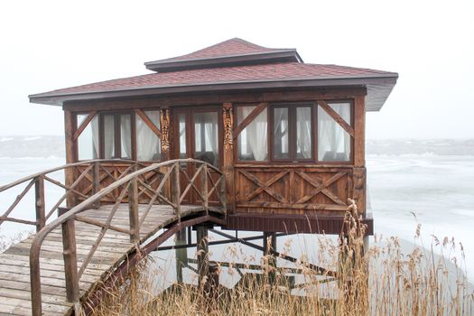 A beautiful house on the water. On the dock