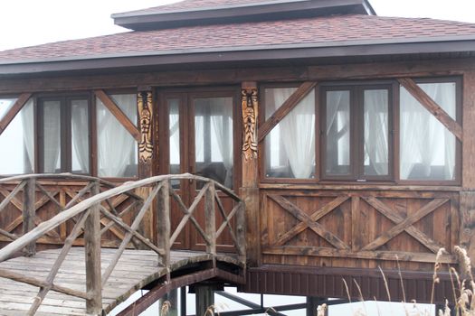 A beautiful house on the water. On the dock