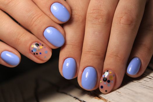 Women's hands with a stylish manicure.