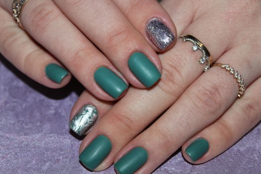 Steep and very stylish design of manicure