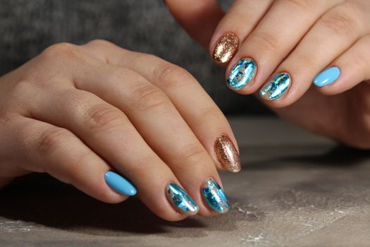 Steep and very stylish design of manicure