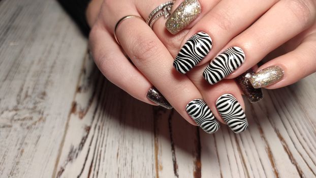 Fashionable design of manicure. Best 2019