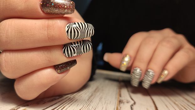 Fashionable design of manicure. Best 2019