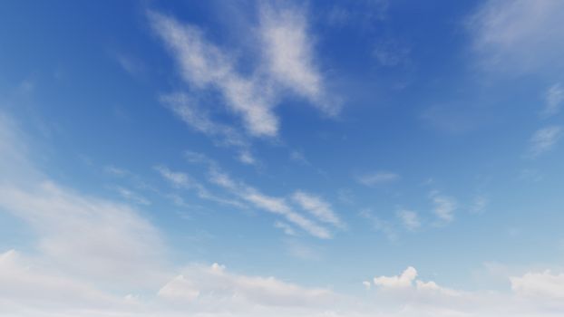 Cloudy blue sky abstract background, blue sky background with tiny clouds, 3d rendering

