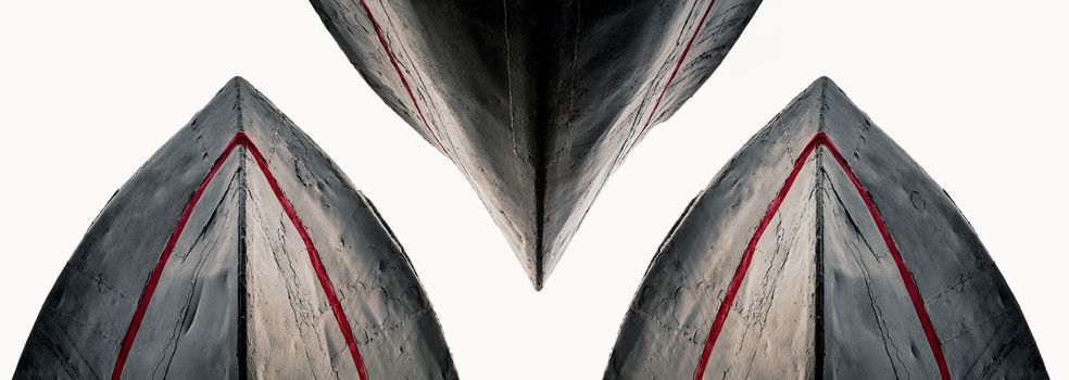 black and white monochrome abstract background old ship isolated