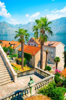 Prcanj, Montenegro The Bay of Kotor. Church of the Nativity of t. He Virgin