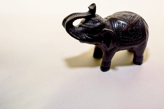 miniature figurine elephant made of semi-precious materials