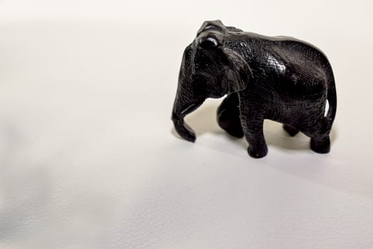 miniature figurine elephant made of semi-precious materials