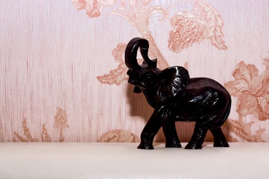 miniature figurine elephant made of semi-precious materials