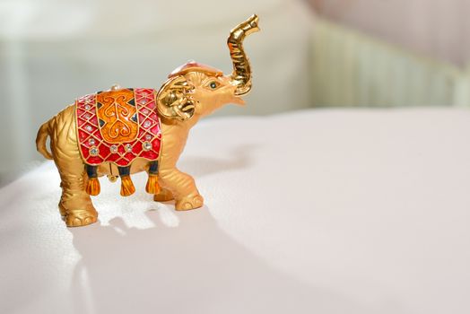 miniature figurine elephant made of semi-precious materials