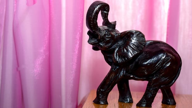 miniature figurine elephant made of semi-precious materials