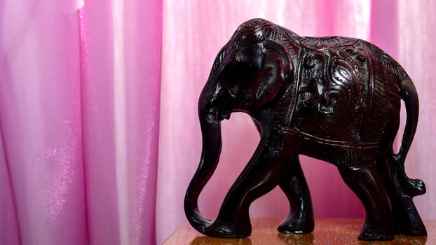 miniature figurine elephant made of semi-precious materials