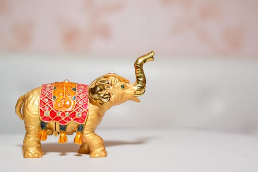 miniature figurine elephant made of semi-precious materials