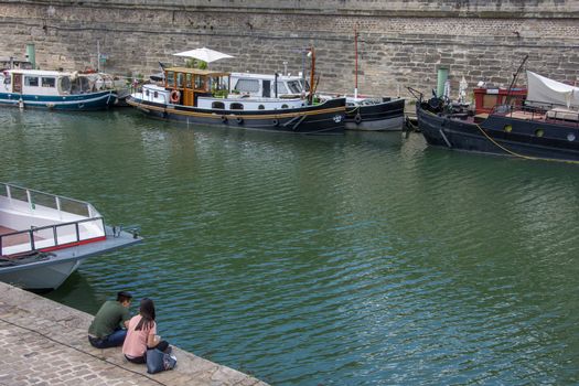 discovery of Paris and the banks of the Seine in summer, France