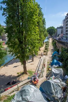 discovery of Paris and the banks of the Seine in summer, France