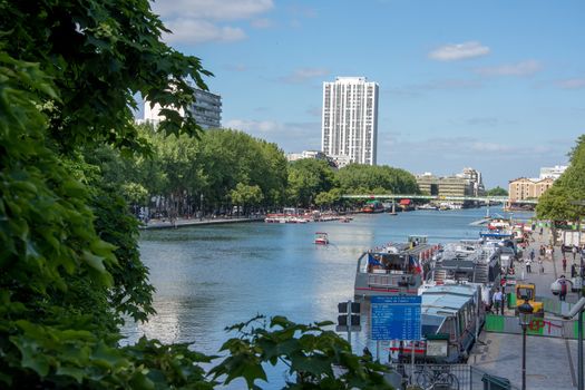 discovery of Paris and the banks of the Seine in summer, France