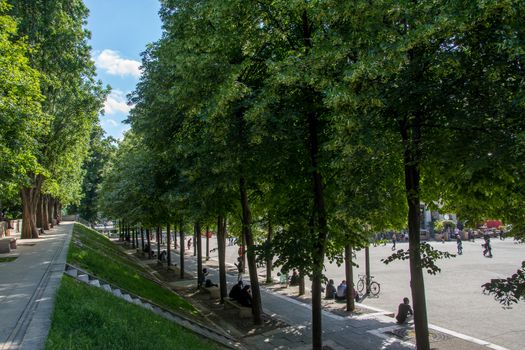 discovery of Paris and the banks of the Seine in summer, France