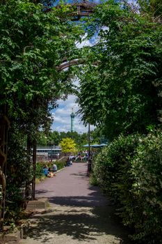 discovery of Paris and the banks of the Seine in summer, France