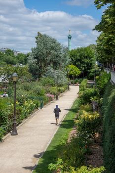 discovery of Paris and the banks of the Seine in summer, France