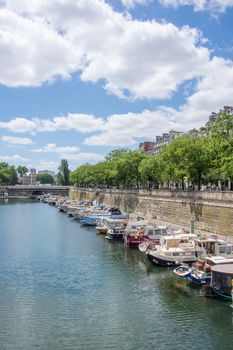 discovery of Paris and the banks of the Seine in summer, France