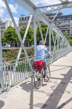 discovery of Paris and the banks of the Seine in summer, France