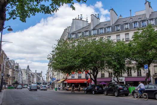 discovery of Paris and the banks of the Seine in summer, France