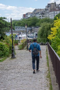 discovery of Paris and the banks of the Seine in summer, France