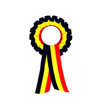 belgium country flag ribbon symbol black yellow red