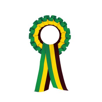jamaica country flag ribbon symbol green yellow black
