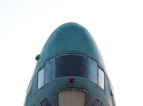 cockpit of an old airplane closeup