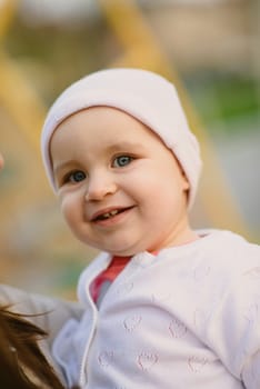 Adorable girl having fun on beautiful autumn day.