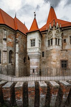 Old Gothic-Renaissance castle in Transylvania, Hunedoara, Romania