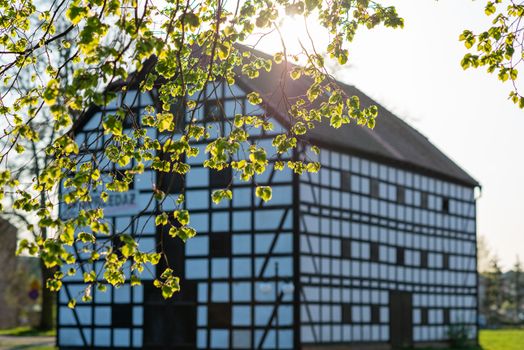 Old granary in the style of the prussian wall. Goleniow in Poland
