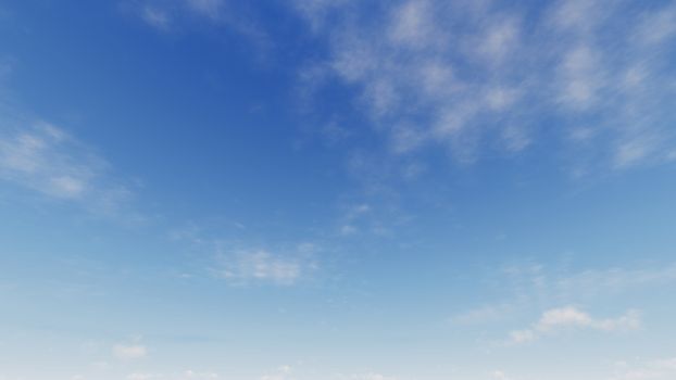 Cloudy blue sky abstract background, blue sky background with tiny clouds, 3d rendering

