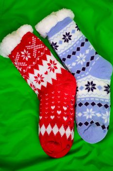 bright colored socks for Christmas or new year gifts and surprises